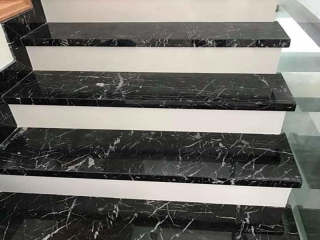Thi công đá hoa cương cầu thang bền đẹp, giá tốt nhất