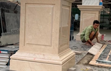 Ốp Cột Đá Hoa Cương