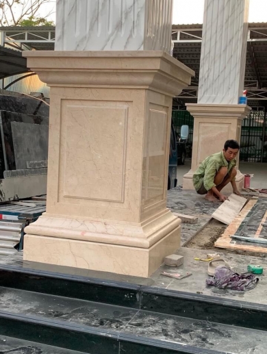 Ốp Cột Đá Hoa Cương